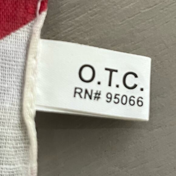 Set of 2 Vintage Handkerchief Bandana Wavy Stars Stripes July 4th Red White Blue - Picture 4 of 8